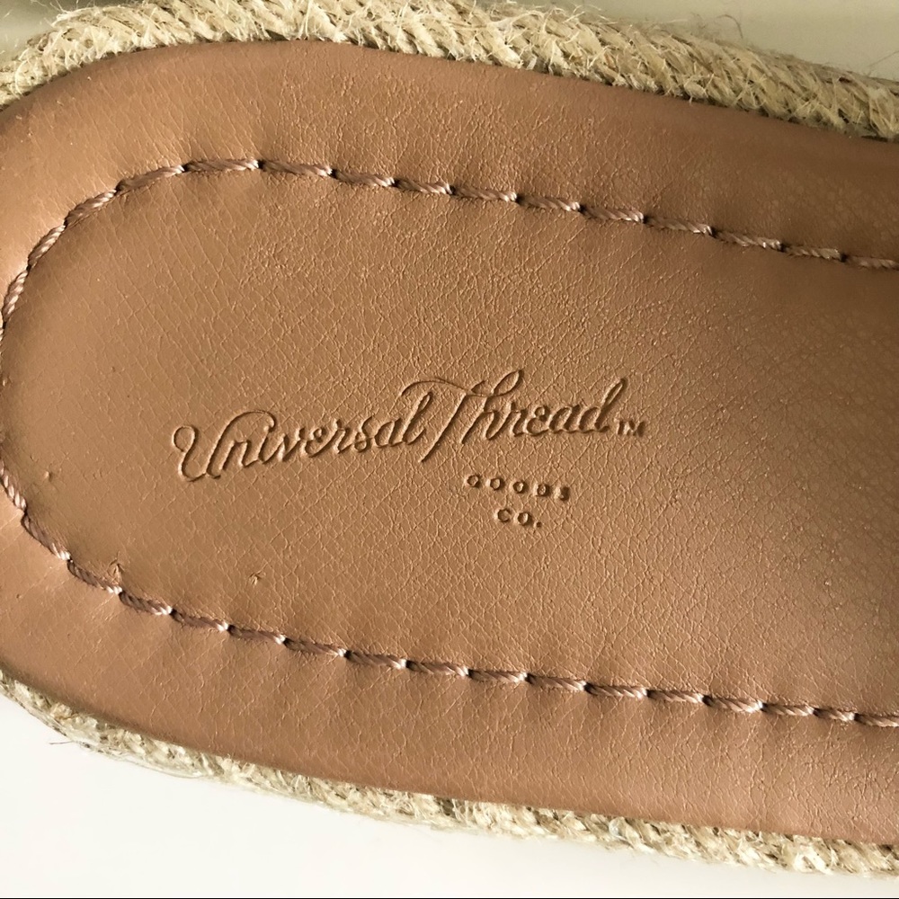 Universal Thread Square Toe Espadrille Slide Sand… - image 7